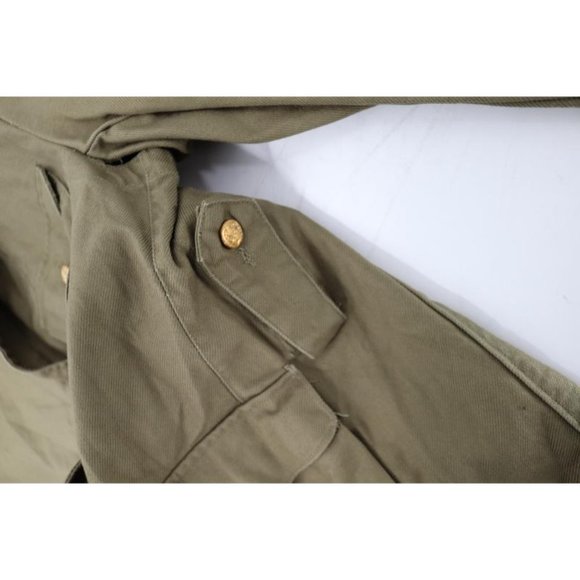 Former japanese Army nakata Replica jacket mens 1 Tokyo ueno golden button green - Picture 13 of 15